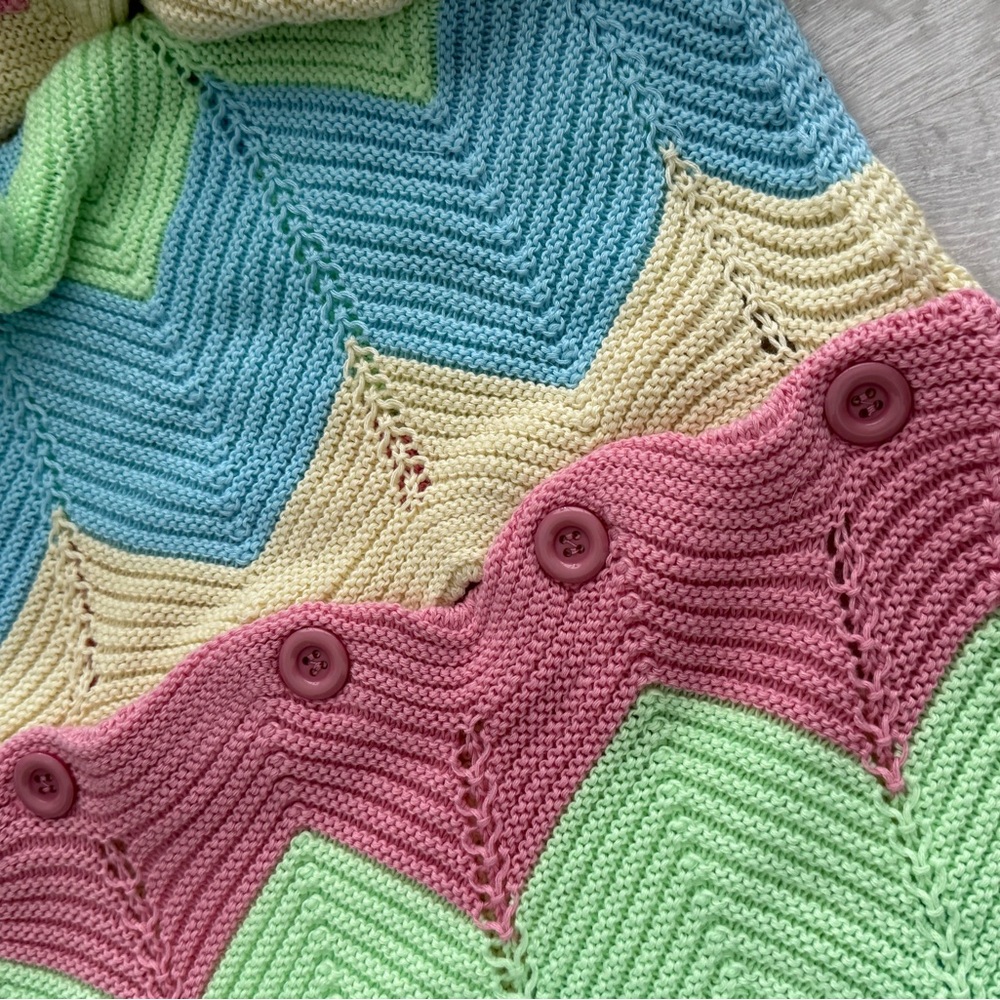 Colorful Chevron Knit Sweater - Picture 3 of 5